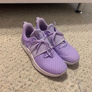 Purple Nike shoes